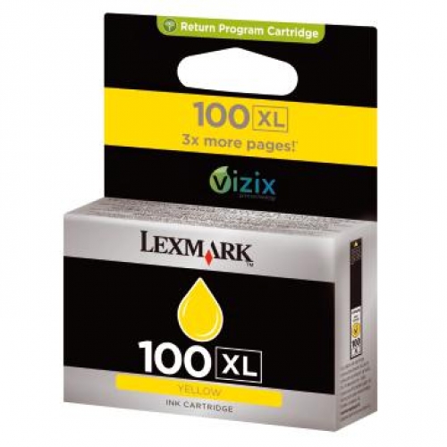 Lexmark kartuša Yellow 100XL