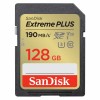 SDXC SANDISK 128GB EXTREME PLUS, 190/90MB/s, UHS-I, C10, U3, V30