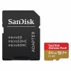 SDXC SANDISK MICRO 64GB EXTREME PLUS, 200/90MB/s, A2, UHS-I, V30, U3, C10, adapter